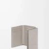 Trifold wallet in satin calfskin Shell Grey Trifold wallet in satin calfskin Shell Grey