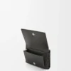 Trifold wallet in soft grained calfskin Black Trifold wallet in soft grained calfskin Black
