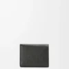 Trifold wallet in soft grained calfskin Black Trifold wallet in soft grained calfskin Black