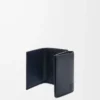 Trifold wallet in soft grained calfskin Deep Navy Trifold wallet in soft grained calfskin Deep Navy