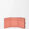 Trifold wallet in soft grained calfskin Light Oat/Honey Trifold wallet in soft grained calfskin Light Oat/Honey