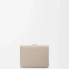 Trifold wallet in soft grained calfskin Light Oat/Honey Trifold wallet in soft grained calfskin Light Oat/Honey