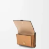 Trifold wallet in soft grained calfskin Toffee/Tan Trifold wallet in soft grained calfskin Toffee/Tan