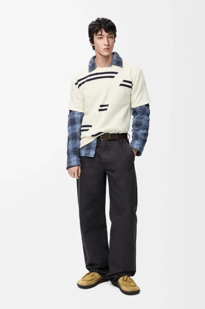 Trousers in cotton Anthracite