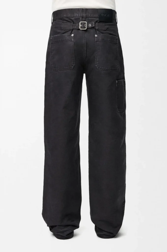 Trousers in cotton Anthracite