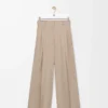 Trousers in cotton Beige Trousers in cotton Beige