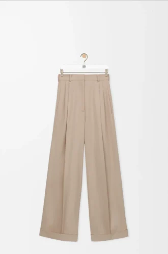 Trousers in cotton Beige