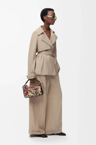 Trousers in cotton Beige
