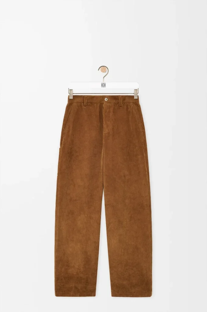 Trousers in cotton Brown