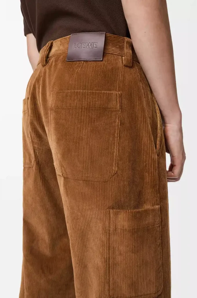 Trousers in cotton Brown