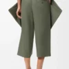 Trousers in cotton Khaki Green Trousers in cotton Khaki Green