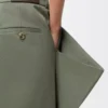 Trousers in cotton Khaki Green Trousers in cotton Khaki Green