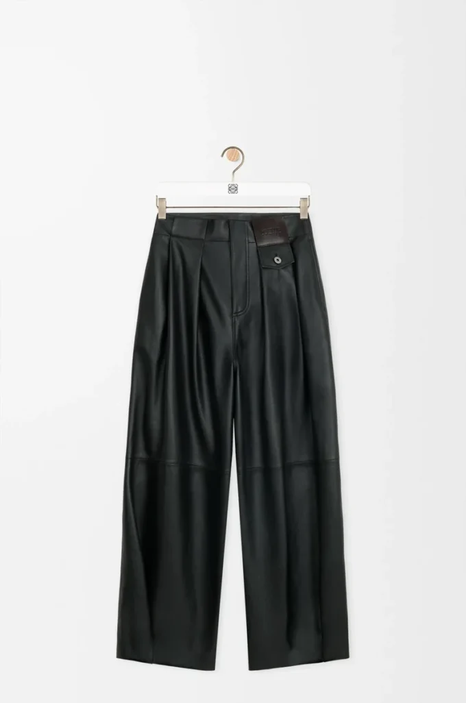 Trousers in nappa lambskin Black Trousers in nappa lambskin Black