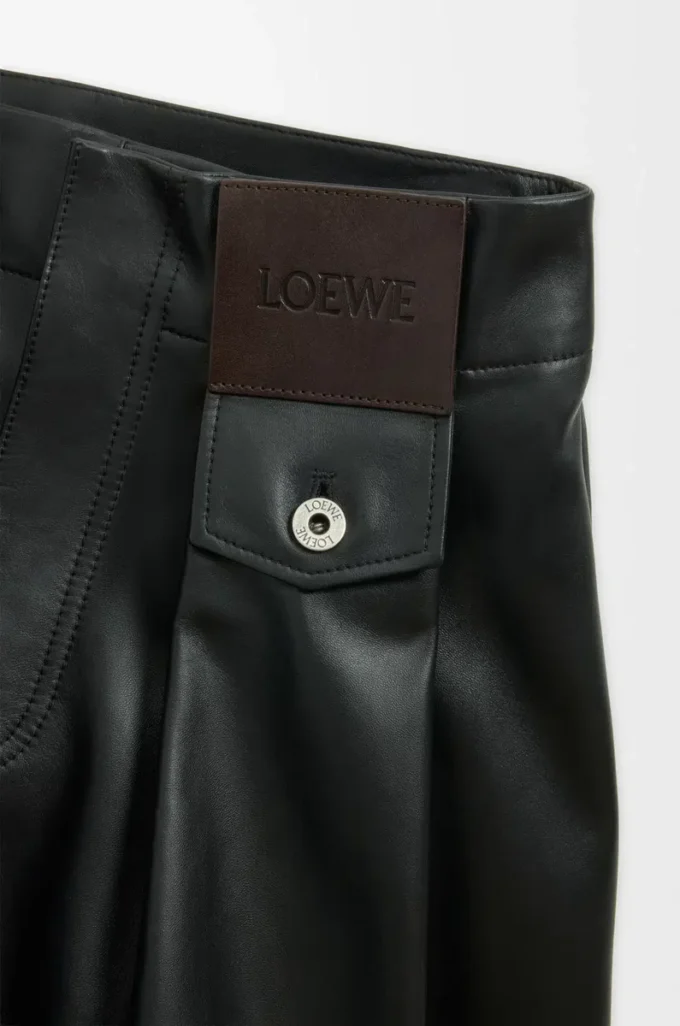 Trousers in nappa lambskin Black Trousers in nappa lambskin Black