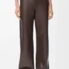 Trousers in nappa lambskin Chocolate Brown Trousers in nappa lambskin Chocolate Brown