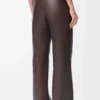 Trousers in nappa lambskin Chocolate Brown Trousers in nappa lambskin Chocolate Brown