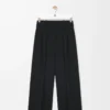 Trousers in stretch viscose Black Trousers in stretch viscose Black