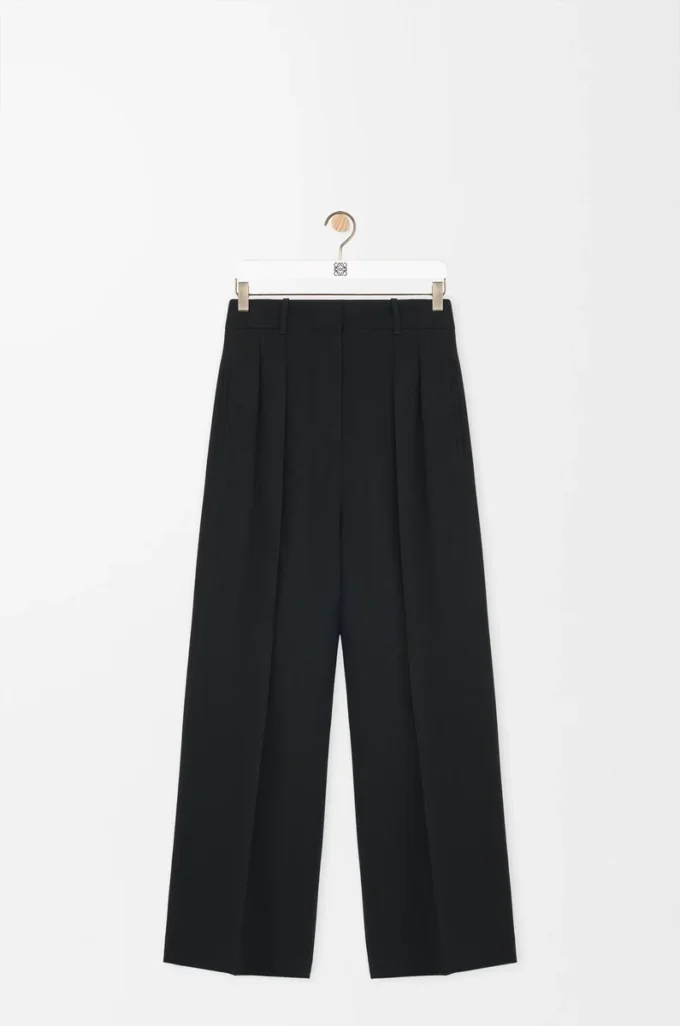 Trousers in stretch viscose Black Trousers in stretch viscose Black