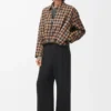 Trousers in stretch viscose Black Trousers in stretch viscose Black