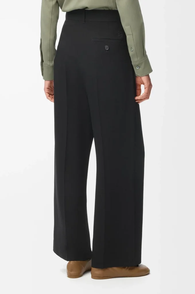 Trousers in stretch viscose Black Trousers in stretch viscose Black