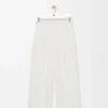 Trousers in stretch viscose blend White Trousers in stretch viscose blend White