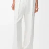 Trousers in stretch viscose blend White Trousers in stretch viscose blend White