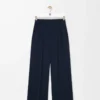 Trousers in stretch viscose Midnight Blue Trousers in stretch viscose Midnight Blue