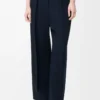 Trousers in stretch viscose Midnight Blue Trousers in stretch viscose Midnight Blue