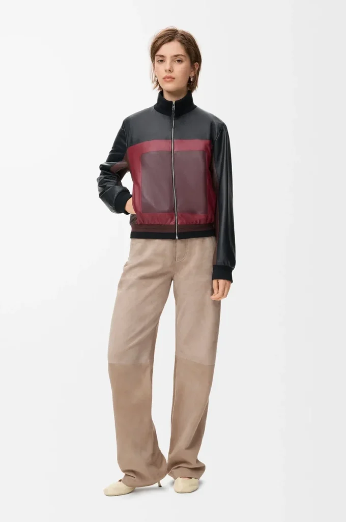 Trousers in suede goatskin Dark Beige Trousers in suede goatskin Dark Beige