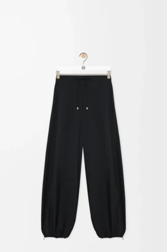 Trousers in technical fabric Black