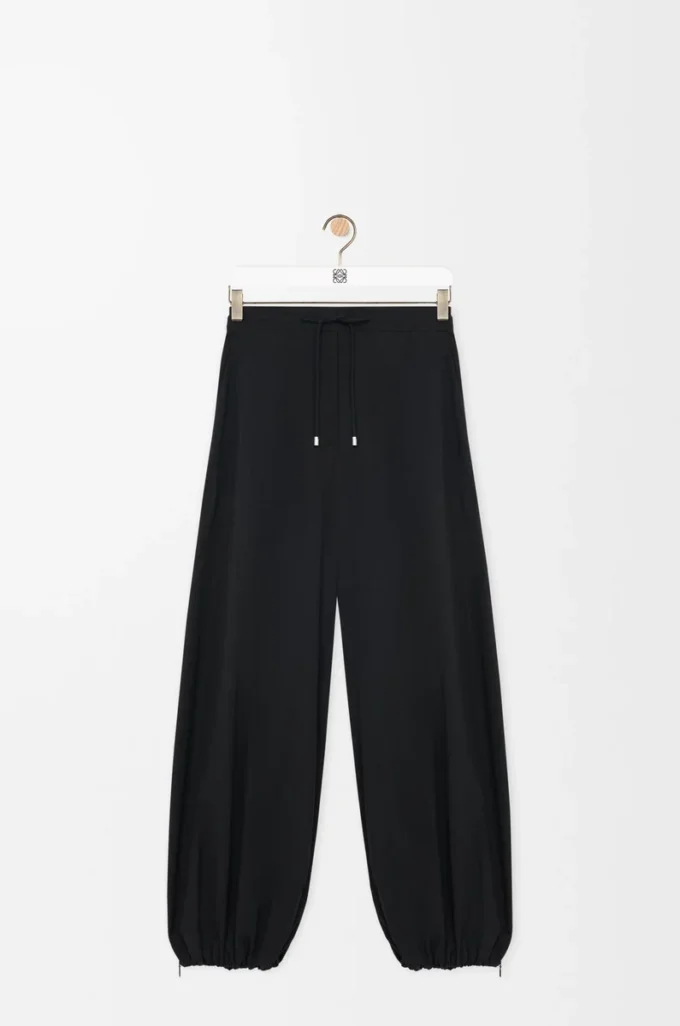Trousers in technical fabric Black Trousers in technical fabric Black