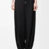 Trousers in technical fabric Black Trousers in technical fabric Black