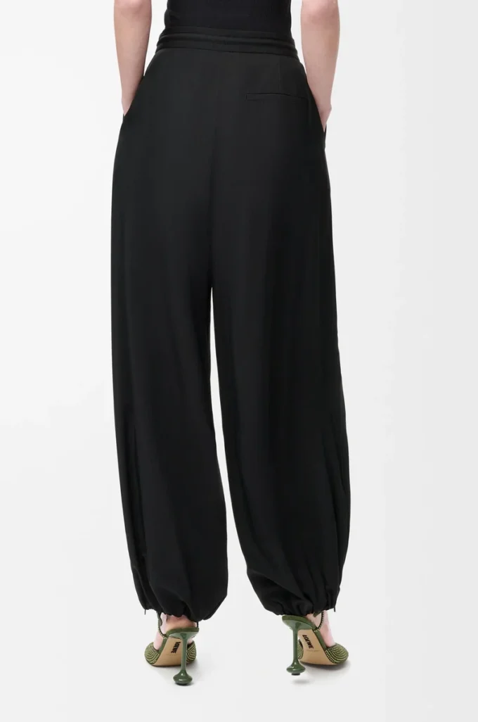 Trousers in technical fabric Black Trousers in technical fabric Black