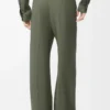 Trousers in viscose blend Khaki Green