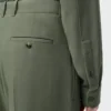 Trousers in viscose blend Khaki Green