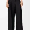 Trousers in wool and silk Black Trousers in wool and silk Black