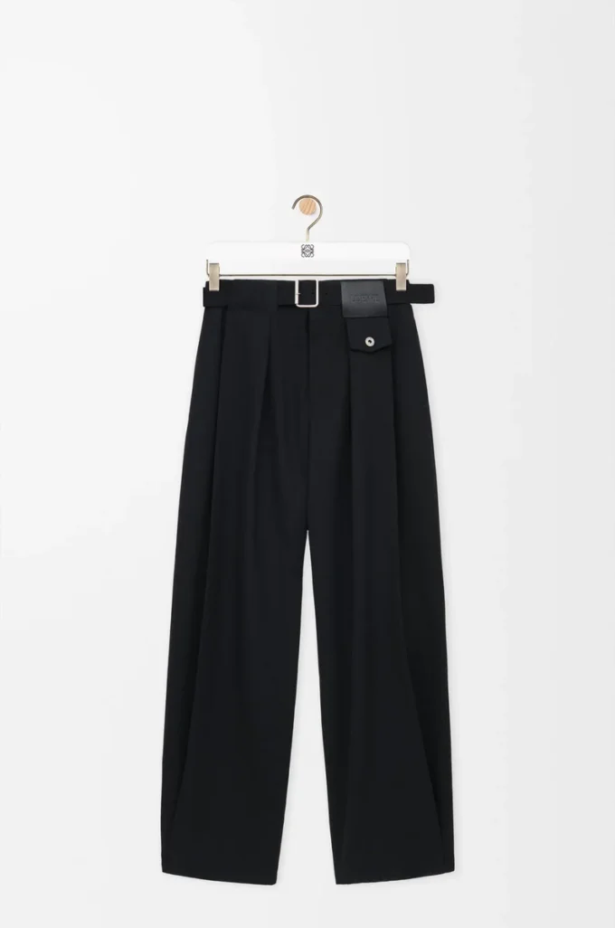 Trousers in wool Black Trousers in wool Black