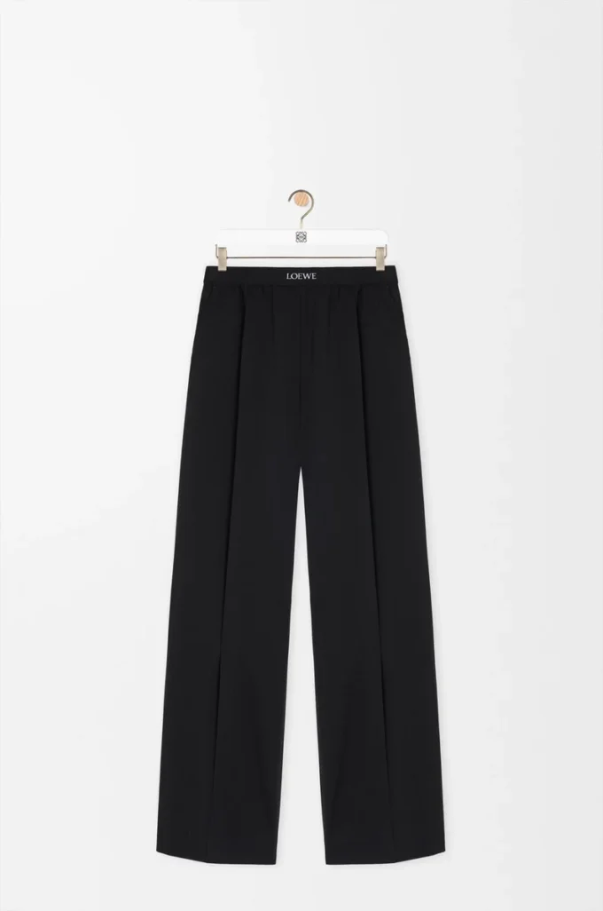 Trousers in wool Black Trousers in wool Black
