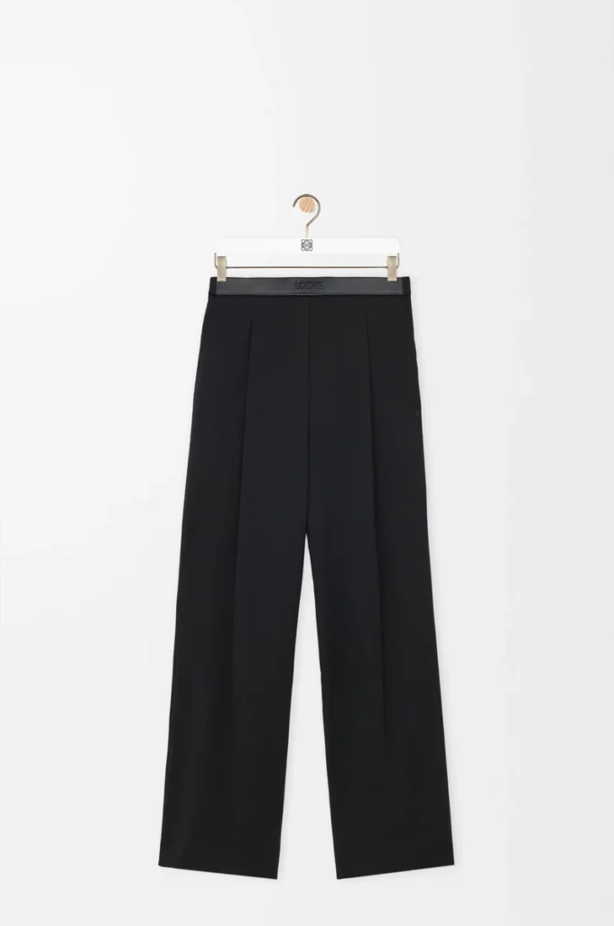 Trousers in wool Black Trousers in wool Black
