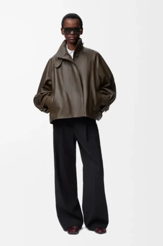 Trousers in wool Black