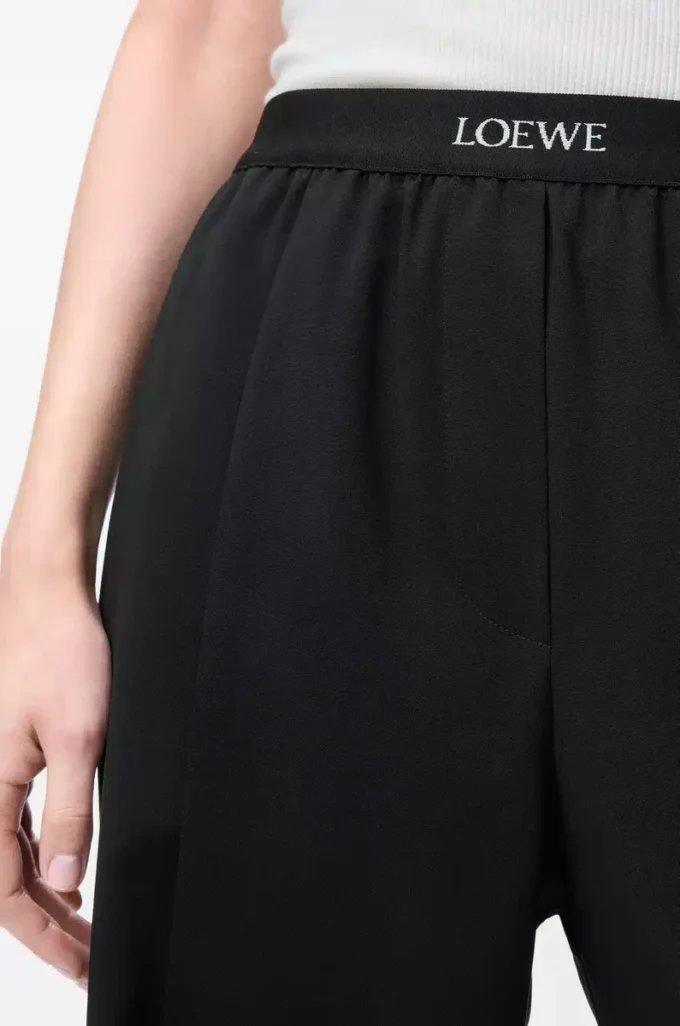 Trousers in wool Black Trousers in wool Black