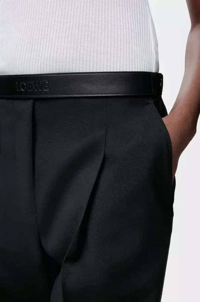 Trousers in wool Black Trousers in wool Black