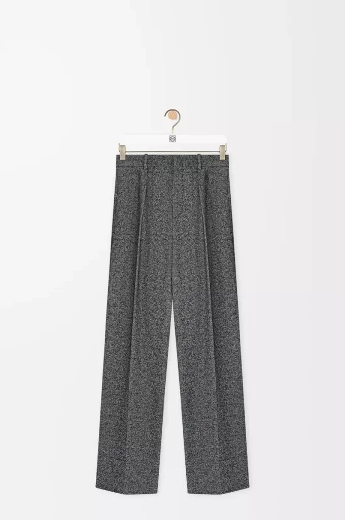 Trousers in wool blend Grey Melange Trousers in wool blend Grey Melange