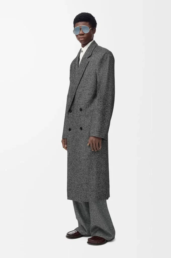 Trousers in wool blend Grey Melange Trousers in wool blend Grey Melange