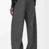 Trousers in wool blend Grey Melange Trousers in wool blend Grey Melange