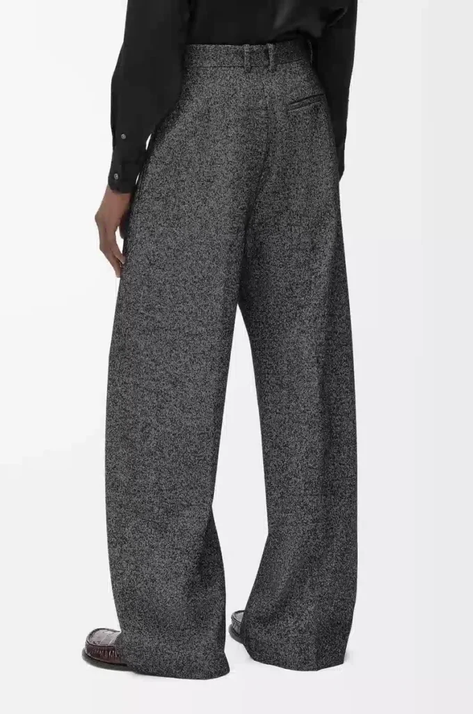 Trousers in wool blend Grey Melange Trousers in wool blend Grey Melange