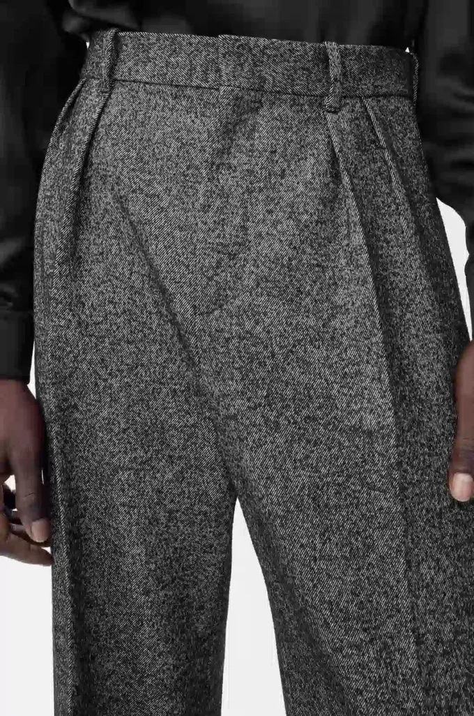 Trousers in wool blend Grey Melange Trousers in wool blend Grey Melange