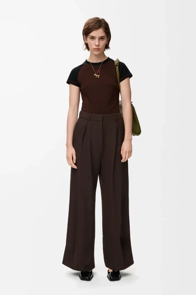 Trousers in wool Brown Trousers in wool Brown