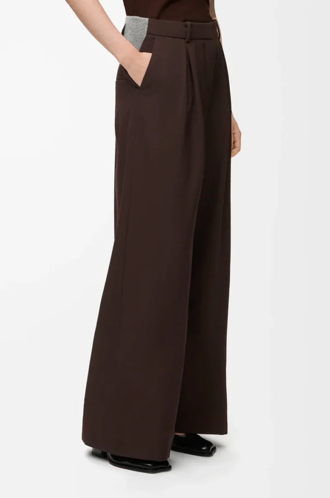 Trousers in wool Brown Trousers in wool Brown