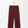 Trousers in wool Burgundy Trousers in wool Burgundy